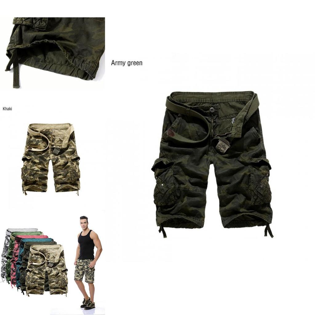 Premium Quality Men Sport Camouflage Cargo Shorts With Military Combat Design