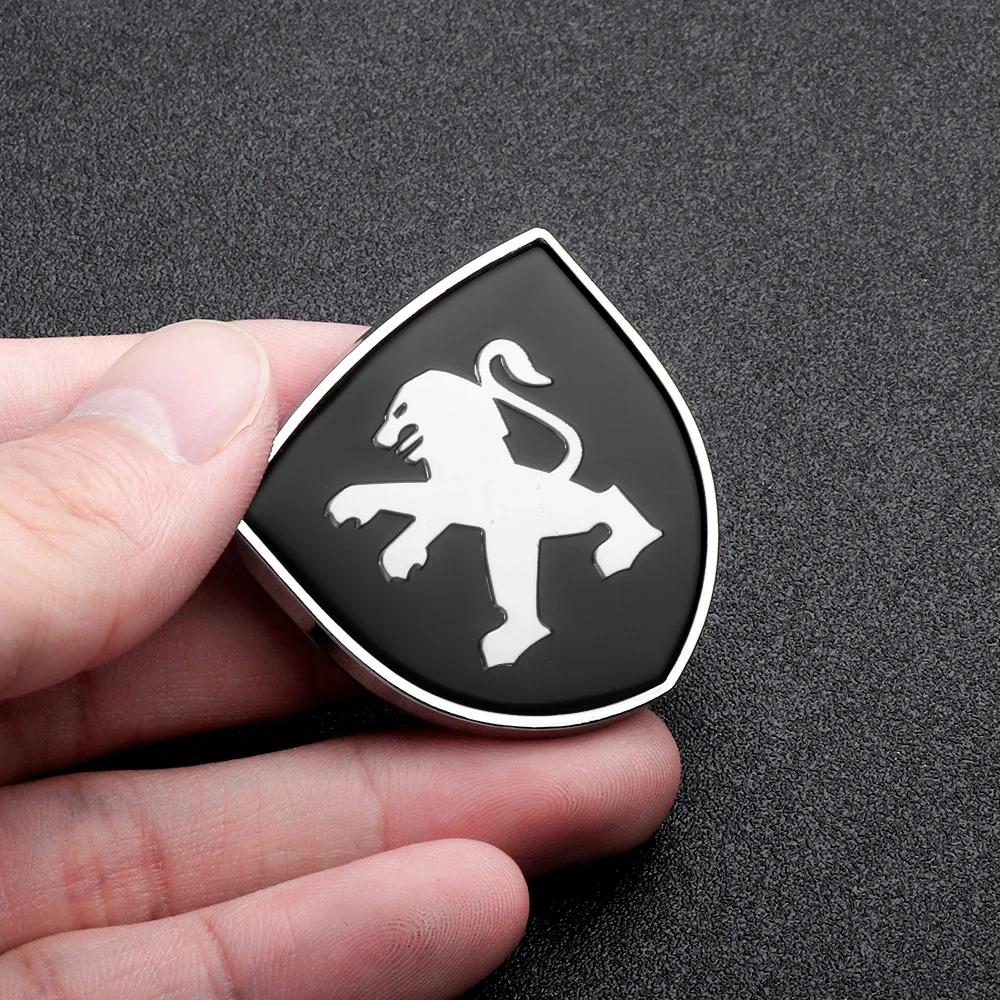Autoaufkleber 2025 Heiß 1 Stück 3D Metallschild Form Auto Metall Karosserie Dekoration Aufkleber für Peugeot 206 207 208 306 307 308 508 106 10