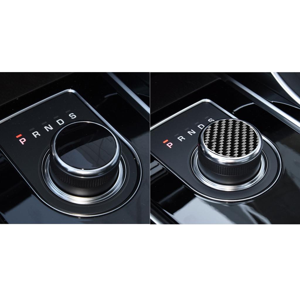 For Jaguar F-PACE 2016 2017 2018 2019 2020 Accessories Carbon Gear Box Shift Shifter Suround Insert Button Trim Sticker