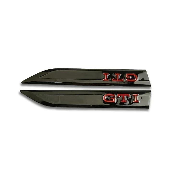 2Pcs Alloy Car Fender Side Sticker Bumper Strips for Volkswagen VW GTI Golf 3 4 5 6 7 MK4 MK5 MK6 Polo Jetta Bora Sharan Passat