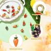 LiQunSweet 20 pcs 10 Styles Vegetable and Fruit Enamel Charms Watermelon Strawberry Banana Carrot Charms for DIY Jewelry Bracelet Necklace Earring