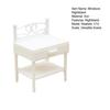 Doll House Nightstand 1/12 Scale Realistic Iron Dollhouse Furniture Imaginative Play Hobbyist Dollhouse Accessory