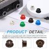 uxcell A B S Copper Potentiometer Top Hat for for Brown & Knobs, 10-Piece Set, 1/4-inch, Shape, Volume/Tone Control, Guitar/Audio Mixer/Amplifier,