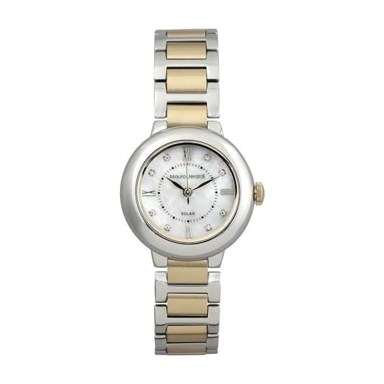 

[Mauro Geraldi] Solar Women s Watch All Stainless Steel MOP Dial MJ070-2