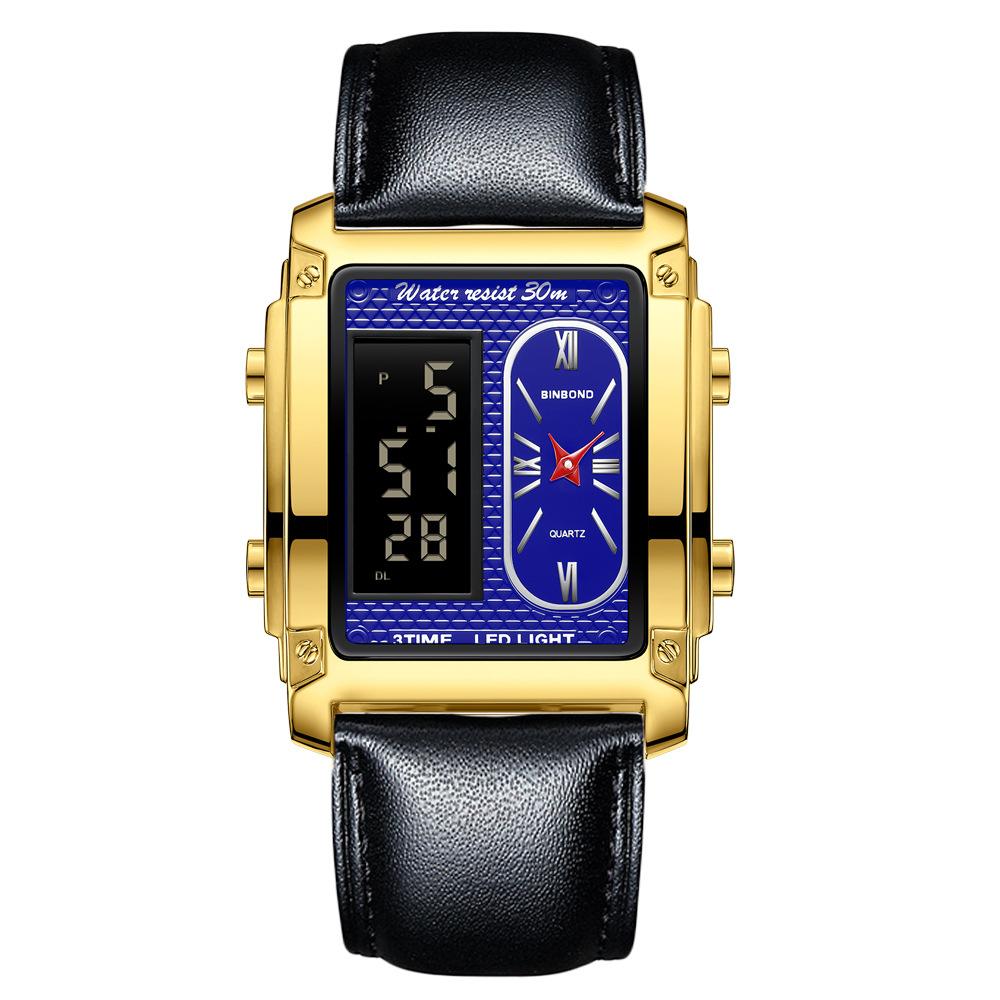 Men's Waterproof Luminous Running Alarm Clock Watch