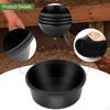 Rubber Feed Pan 4L Multipurpose Round Dog Bowl Farm Animal Feeding for Chicken Cats Livestock
