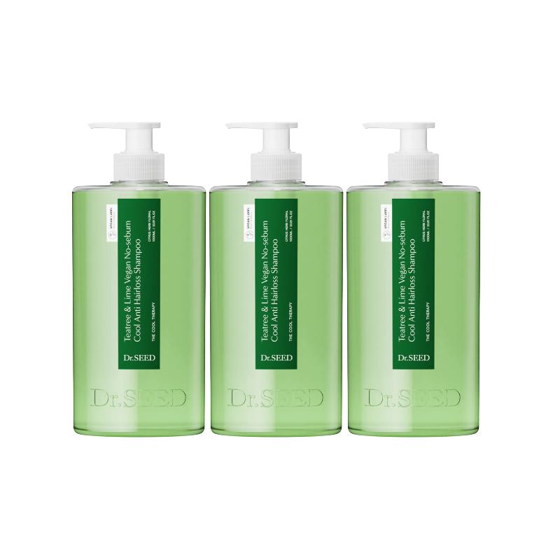DR.SEED Teatree & Lime Vegan Oily Care Cool Anti-Hair Loss Shampoo 1000ml ,Water Scaler 500ml, Treatment Scalp Pack 250ml (13 Options)