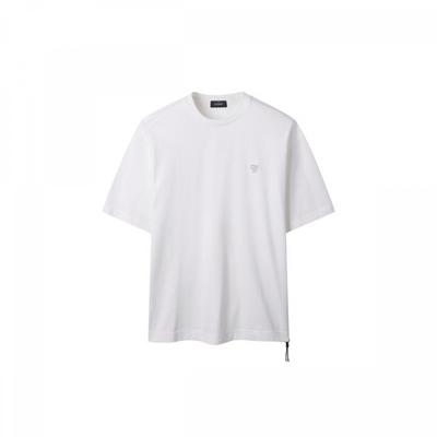 Weißes Basic Halbarm-T-Shirt cqTam25411whx