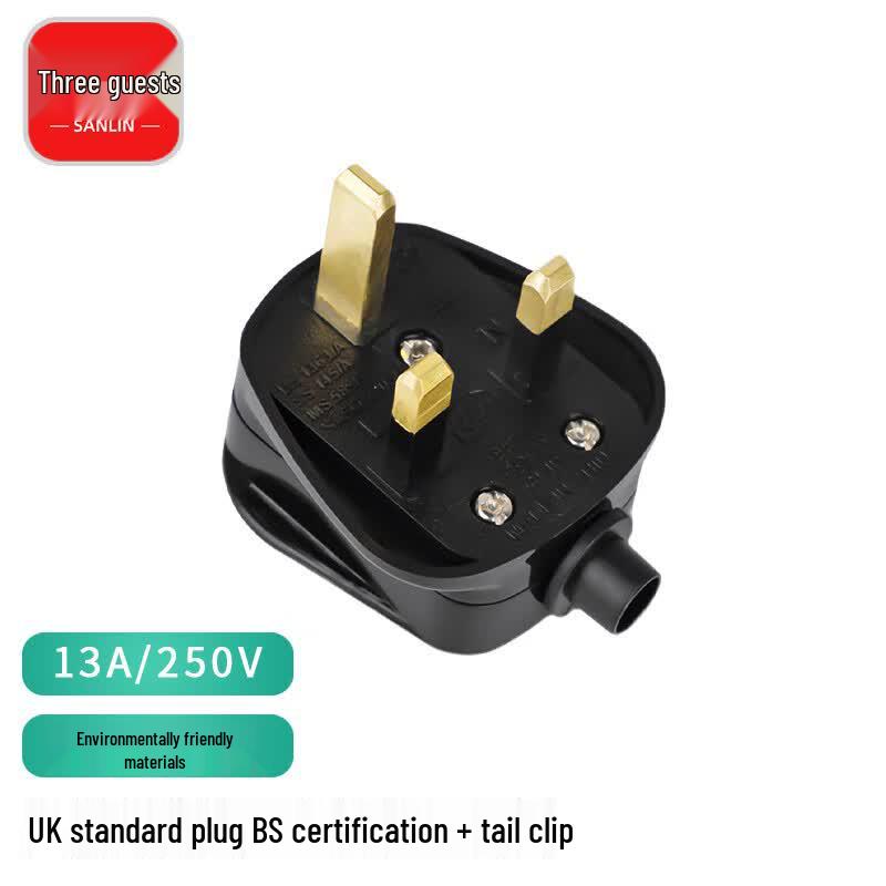 Sanlin 13A UK Square Pin Power Plug