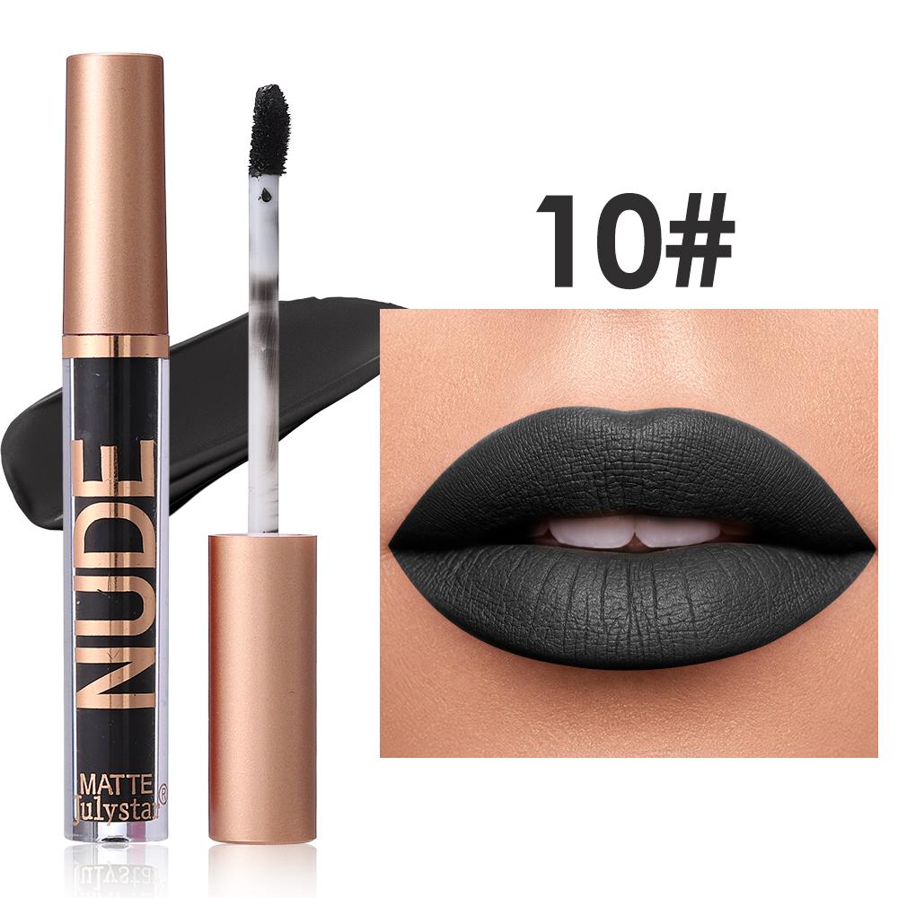 Julystar NUDE Matte Liquid Lipstick, Long Lasting Waterproof Velvet Lip Gloss, Non-Stick Cup Smudge-Proof Lip Tint
