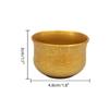 Cornucopia in Ottone Puro Resistente Attira Ricchezza Piccolo Mini Cilindro di Riso Baifu Vaso Baifu Tazza Accessori per la Decorazione della Casa