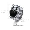 JEWELRYWE Ring Watch Simple Large Dial Popular Waterproof Analog Quartz Business