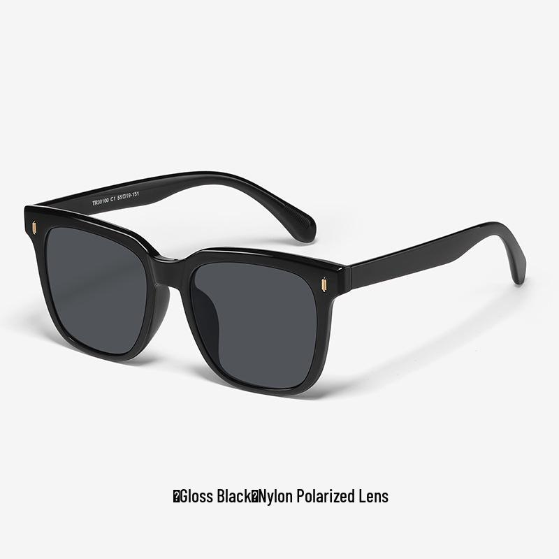 2026 Fashionable Polarized Nylon Sunglasses, Large Frame Slimming Design for Women, High-End Style for Men