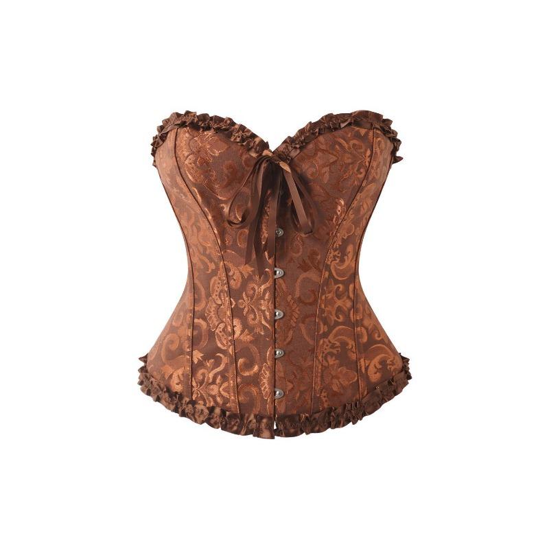 Vintage Retro Soudní Styl Šněrovací Stahovací Přiléhavý Korzet Bustier Tvarující Top Pro Ženy