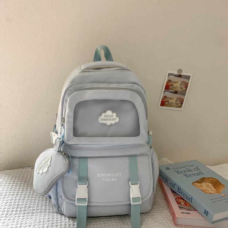 Sac à dos grande capacité pour fille mignonne style collège pour voyage et école