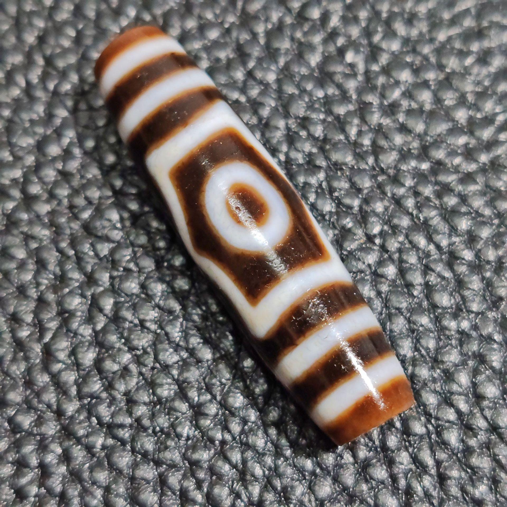 

Тайваньский Шан Кен Черно-белый Трехглазый Агатовый Кулон-подвеска Дзи Dzi Agate