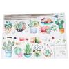 Cactus Potted Living Room Bedroom Tv Background Self-Adhesive Wall Stickers