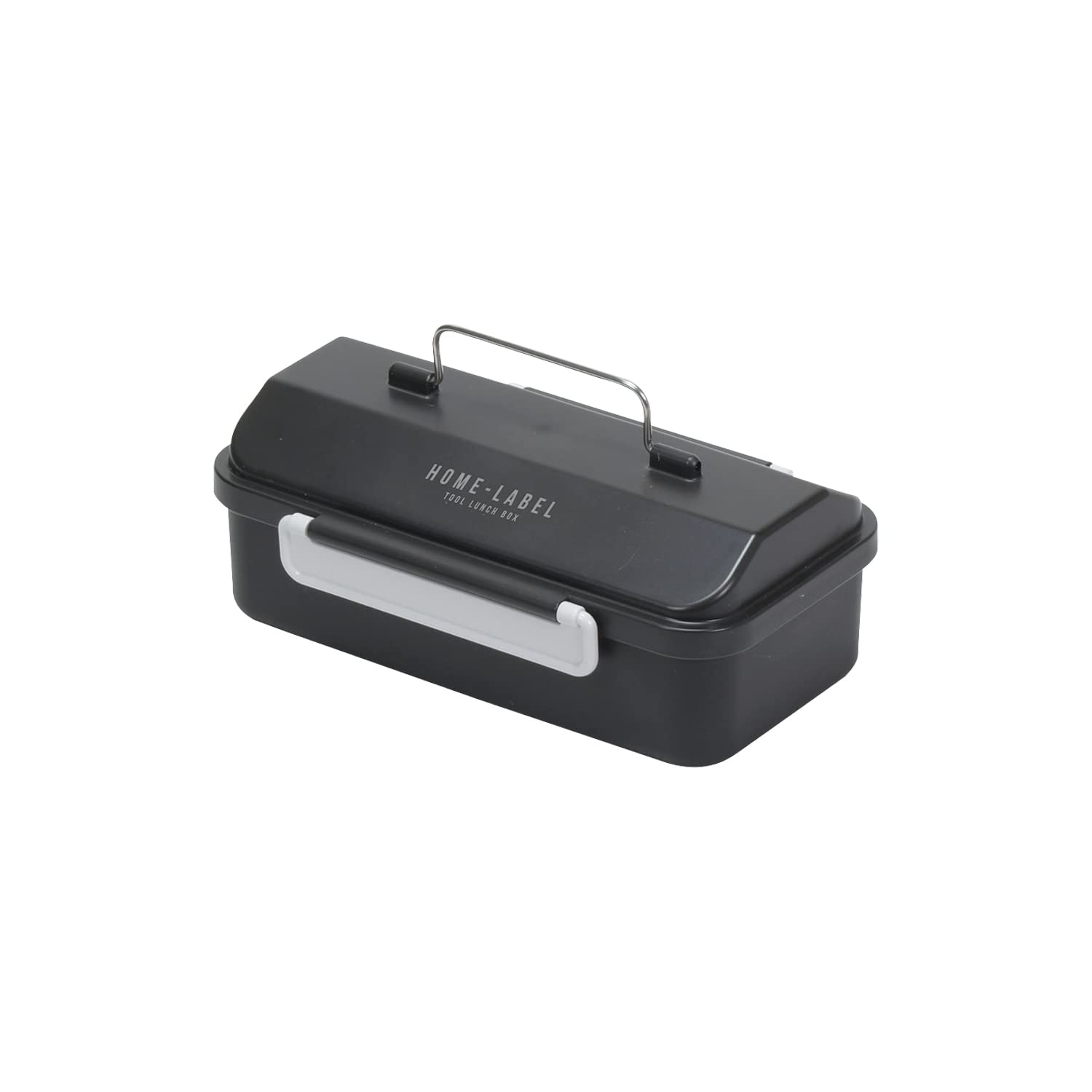 

Коробка для ланча Bento Box Pearl Metal 600 мл, одноуровневая, сделано в Японии, черная, с этикеткой для дома D-6773