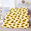 Sunflower Cute Floral Fleece Flannel Blanket Lightweight Comfortable Soft Warm Blanket for Bed Couch Sofa Blanket King Full Size
