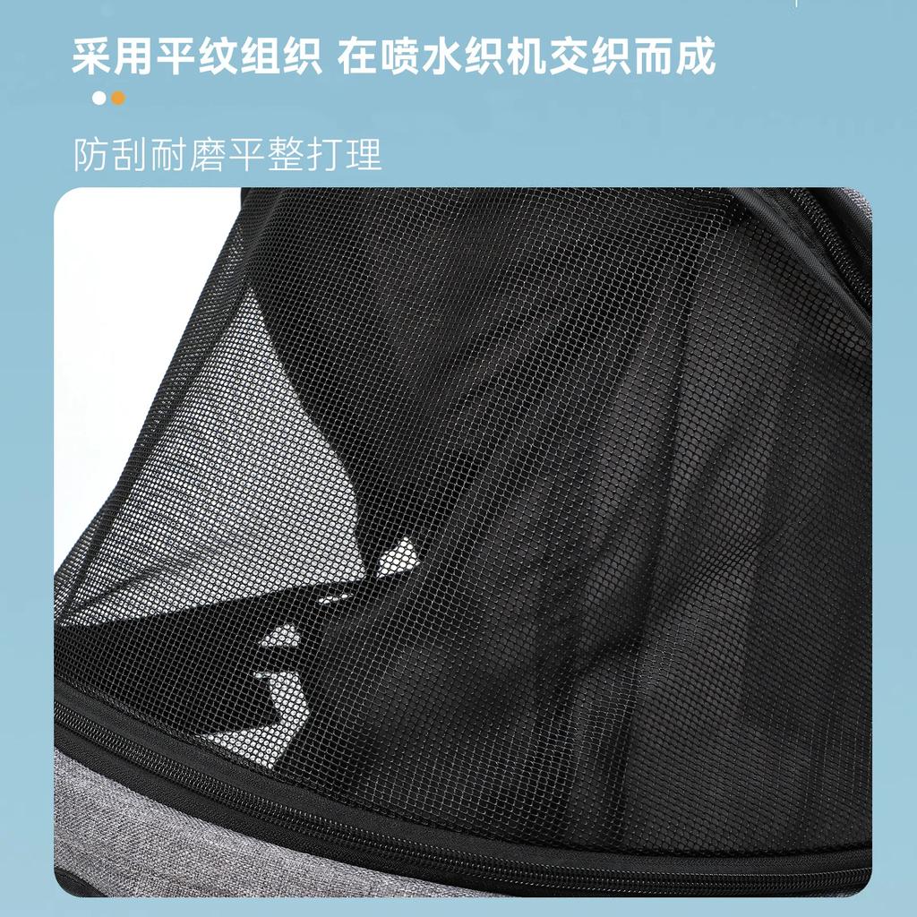 Pet Trolley Foldable Go Out Dog Cart Cat Bag Breathable Pet Scooter