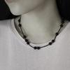 SORA dot dots necklace(black)