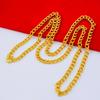 Alloy Gold Plated Necklace for Women  Fashion Imitation Snake Bone Chain Twisted Statement Chain for Evening Party