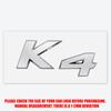 3D ABS Styling K3 K4 K5 KX5 Badge Car Body Rear Trunk Sticker Decor  Auto Accessories For Kia K2 Ceed Carnival Picanto Soul EV6