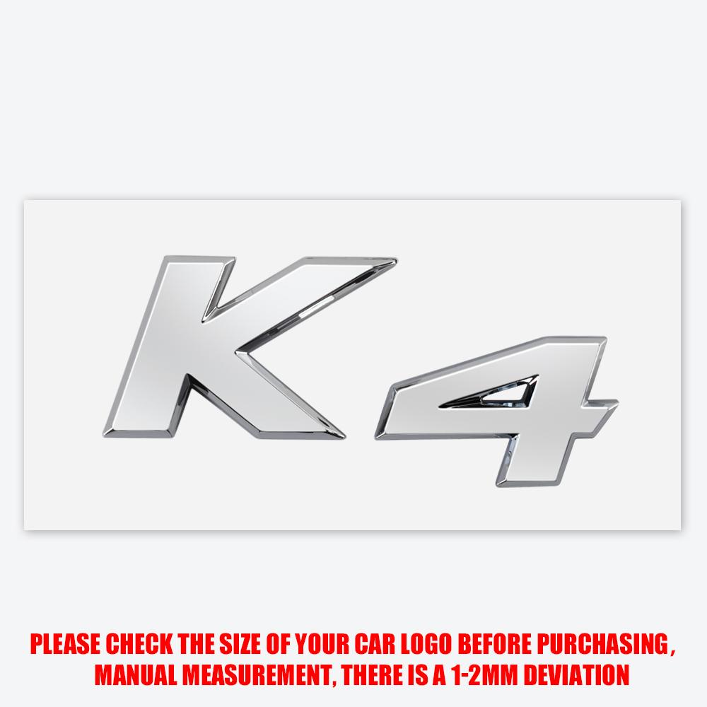 3D ABS Styling K3 K4 K5 KX5 Badge Car Body Rear Trunk Sticker Decor Auto Accessories For Kia K2 Ceed Carnival Picanto Soul EV6