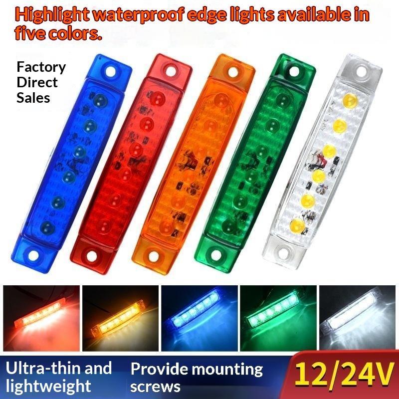 LED Side Marker Lights 12V 24V Waterproof Super Bright Thin Easy Install for Truck Car Bus Trailer Van Indicator Lamps