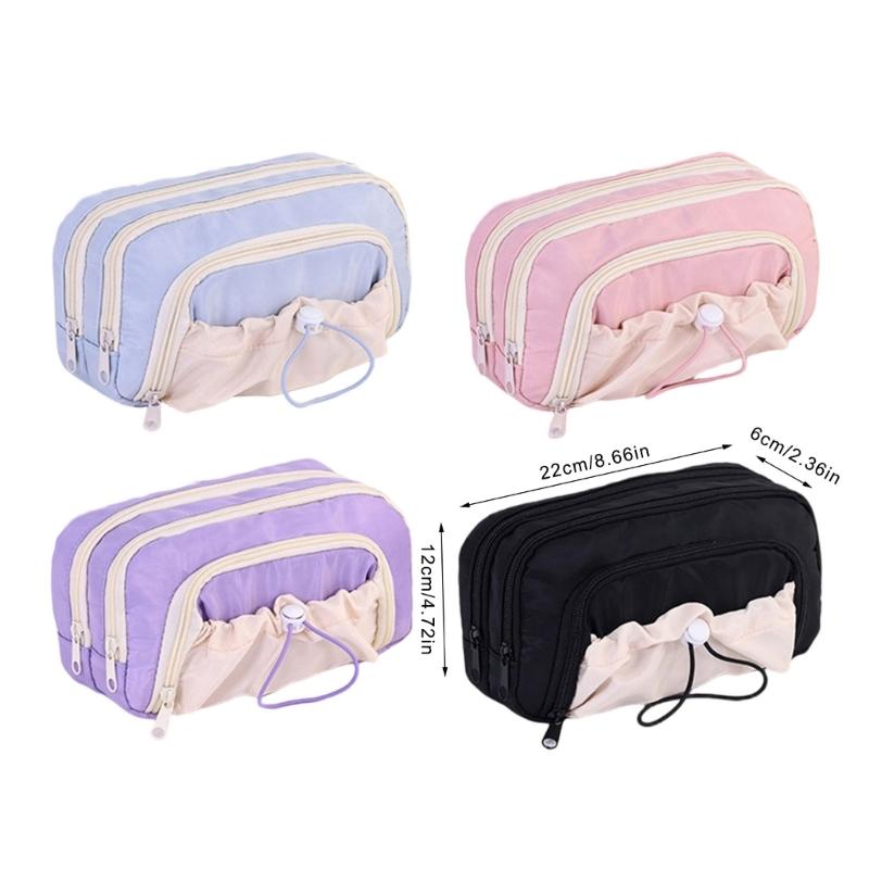 Stylish Rope Tie Organizers With Multiple Compartments Spacious Storage Waterproof Pen Organizers For Students