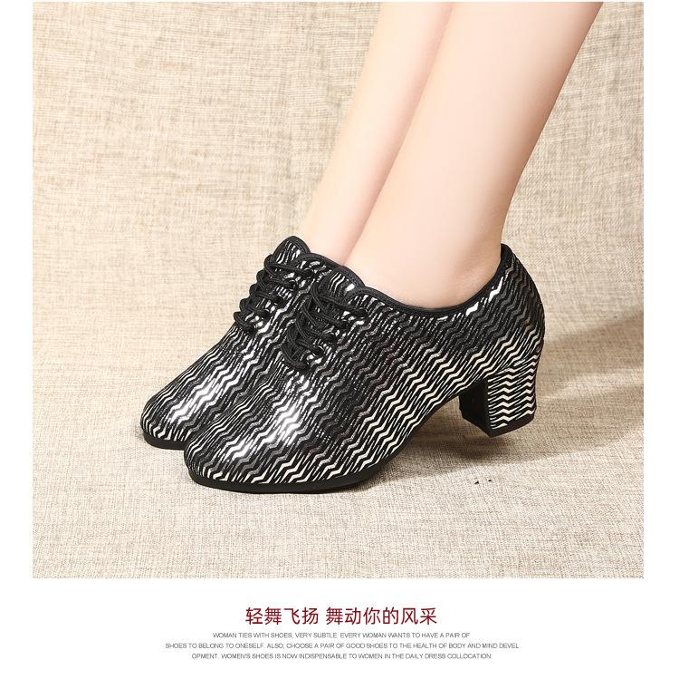 Ladies Adult Dance Shoes Professional Soft-soled Exercise Mid-heel Body Dance Shoes