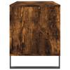 Record Cabinet Smoked Oak 100x38x48 cm Wood Based Panel