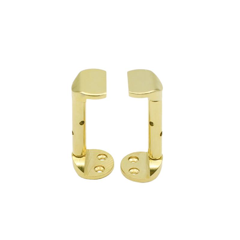2pcs/set Violin Adjustable Plating Copper Chinrest Clamps for 3/4 4/4 Violin Screws Violin Accessory