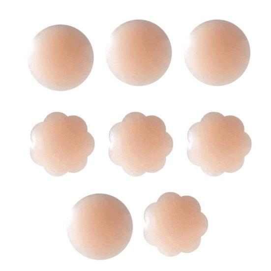 16 Stück Wiederverwendbare Selbstklebende Silikon Brustwarzenabdeckung BH Pasties Aufkleber