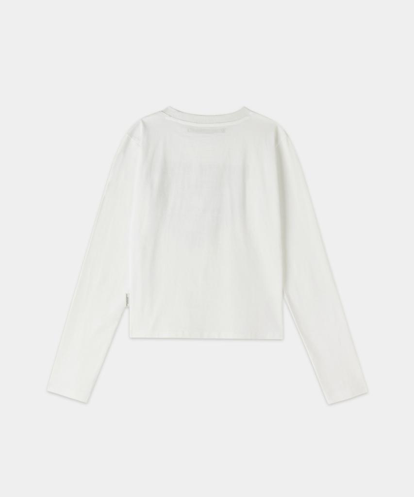 MAISON MINED (W) Doodle Heart Long Sleeve White