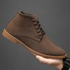 Fashion Trend Mens Autumn Spring Boots Winter High-top Leather Booty Hightcut Retro Men's Winter Walking Casual Boots
