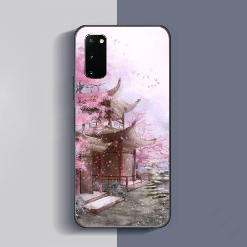 Custodia per telefono Fiori di ciliegio per Samsung Galaxy S6 S7 Edge Plus S9 S20Plus S20ULTRA S10lite S225G S10 Note20ultra