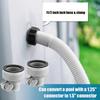 1.5in Diameter Pool Filter Pump Hose with Hose Adapters Pool Sand Filter Pump Hose for Intex Pool Sand Filter Pumps