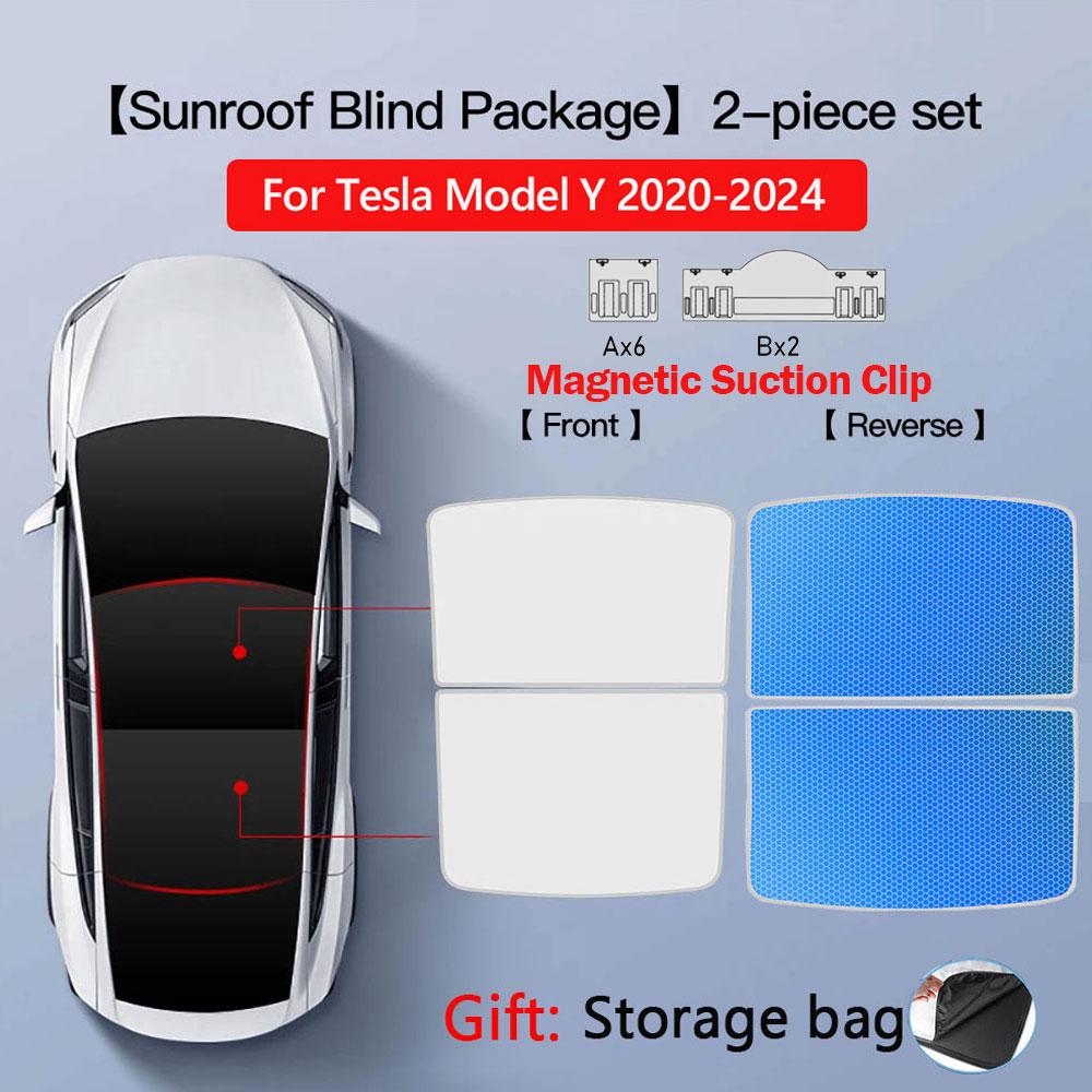 2026 Für Tesla Model Y Juniper Sonnenschutz Magnetischer Saugnapf Sonnen dach Wabenmuster Sonnenschutz Modell 3 Highland Dachfenster Zubehör