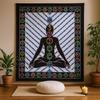 Wall Art Chakra Buddha Handbrushed Cotton