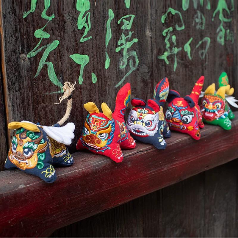 Tiger Dragon Tiger Sachet Sachet Argy Wormwood Small Pendant Ornaments Dragon Boat Festival Handmade Embroider Finished Product Chinese Ancient Style