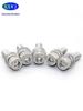 304 Stainless Steel Hex Socket Cap Screw with Washer, Round Head, Sizes M3-M12