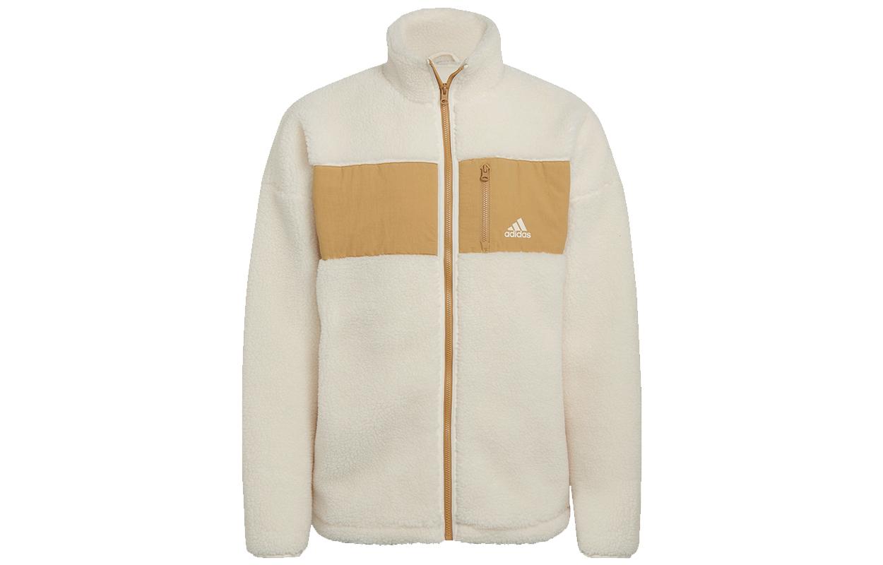Adidas Jackets Unisex Ecru Stand Collar Thickened Other HI1186 M