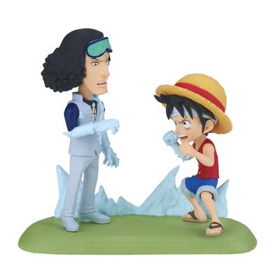 BANPRESTO Monkey D. Luffy VS Kuzan One Piece Action Figure World Collectible Log Story 9cm BP28688P Multicolor Collector Figure Perfect for Anime Fans