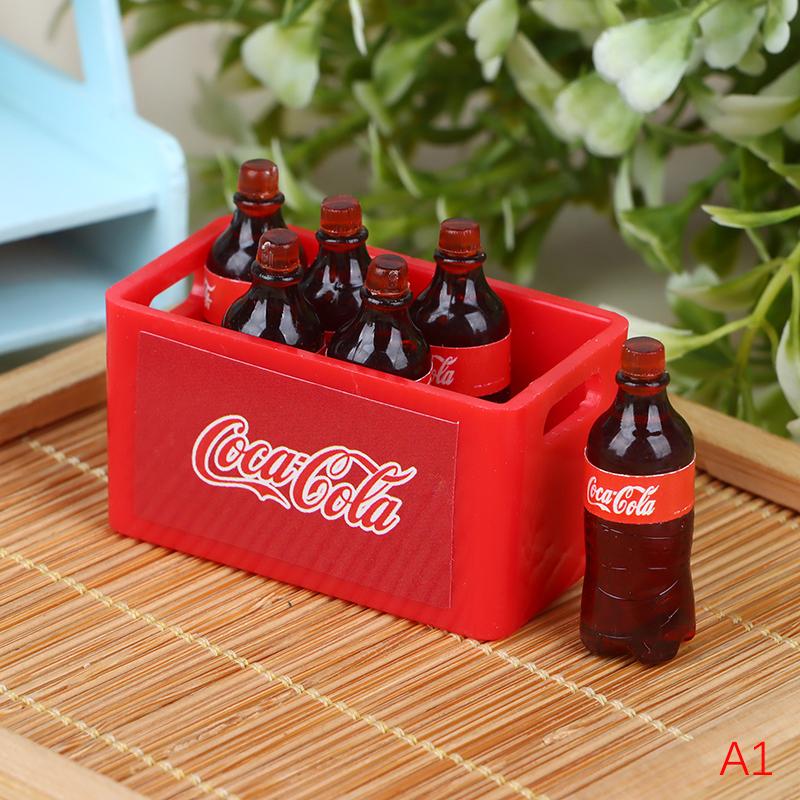 

1/12 Dollhouse Simulation Drinks Model Dollhouse Mini Supermarket Beverage Toys Dolls House Decoration Accessories