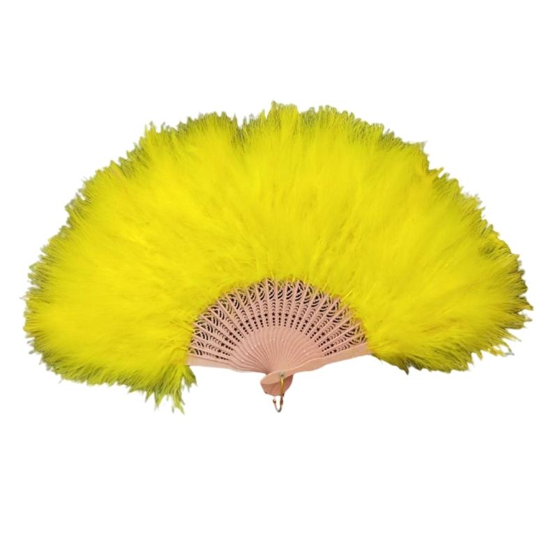 

Folding Feather Fan Handheld Fairy Fan Fairy Girl Dance Wedding Party Decoration for New Year Birthday Gift Supplies