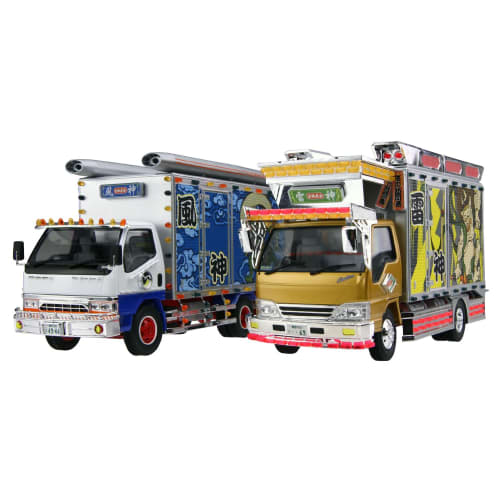 Aoshima Bunka Kyozai 1/32 The Decotora Series No. 3 Fujin and Raijin Plastic Model