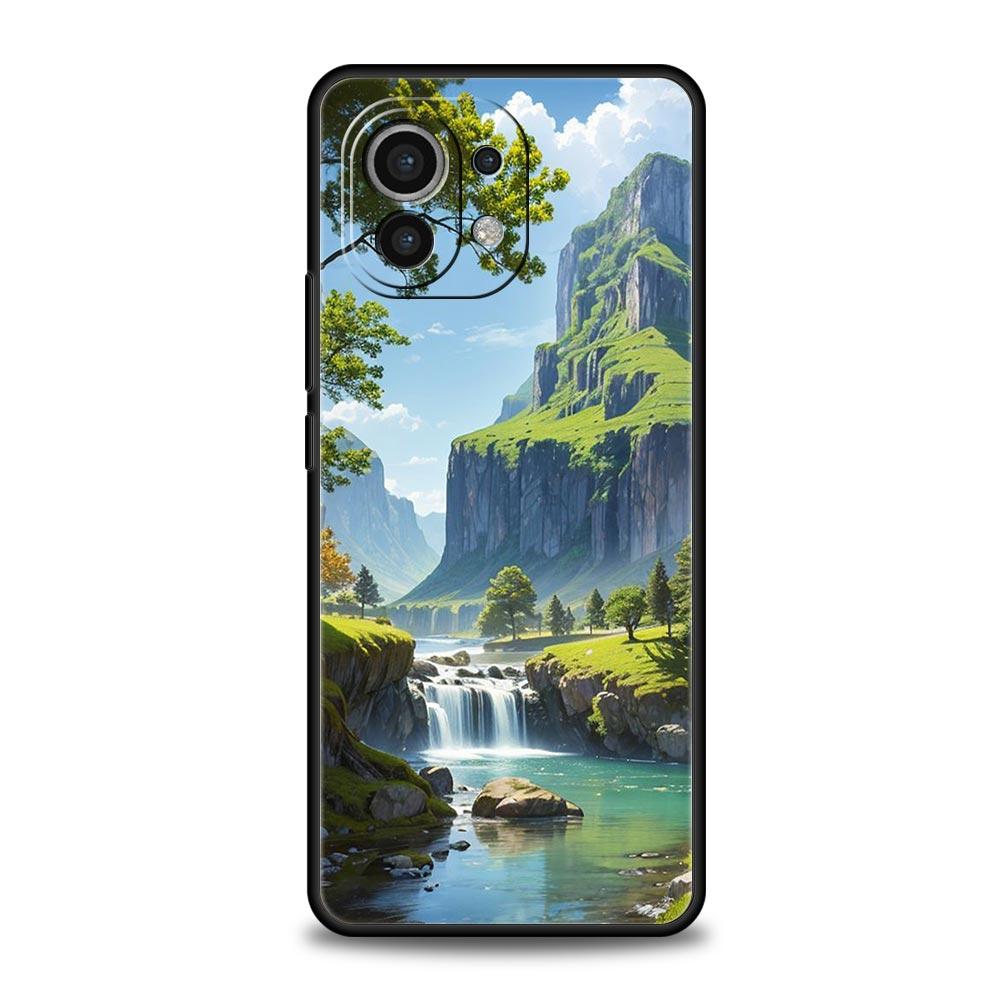 

Phone Case For Xiaomi Mi 15 14 13 12 11 Lite 14T 13T 12T 11T Pro Poco X6 X5 M3 X3 Pro F5 F4 Cover Landscape Art For Xiaomi Mi 11