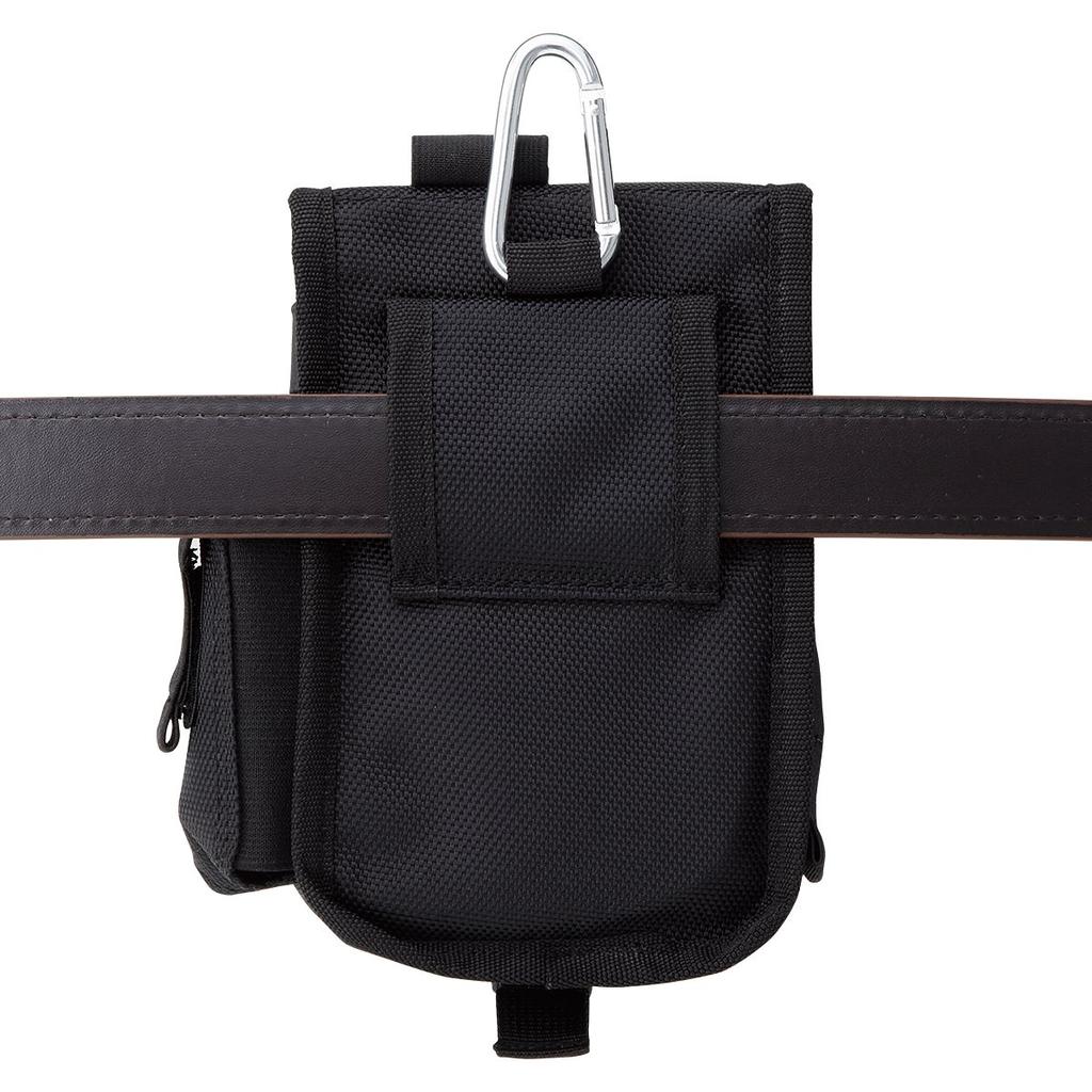 LOGOS Hip Cargo 5 Bag Pouch with Belt and Storage Pocket No. Carabiner, Loop,