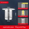 304 Stainless Steel Floor Drain Deodorizer, Sewer Filter Net, Anti-Clogging Device, Efficient Drainage, Universal for Sinks